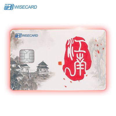 LED Light Payment Card with 360° Edge Glow - ISO7810 Compliant
