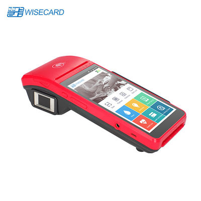 4G Wifi Smart Biometric POS مع شاشة تعمل باللمس قارئ بصمات الأصابع