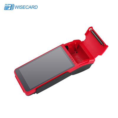 EMV PCI 4G Android Mobile POS Machine مع قارئ بصمات الأصابع
