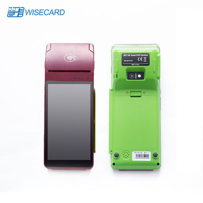 TDCDMA Scarlett Green Smart Pos Terminal PCI مع شاشة تعمل باللمس